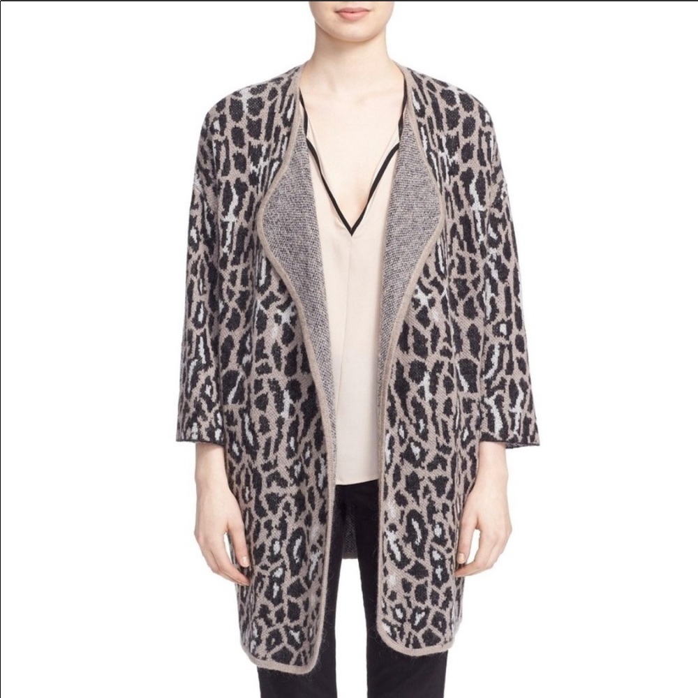 Joie Cheetah Sweater Jacket